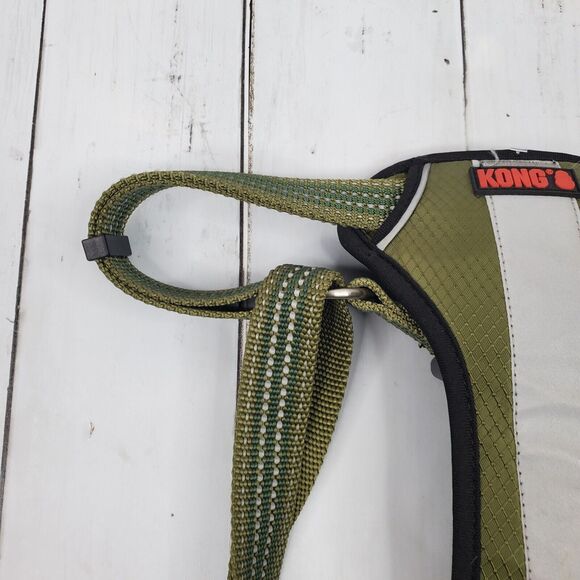 KONG Dog Harness, Comfort + Reflective Padded Green Size Large - Picture 4 of 12